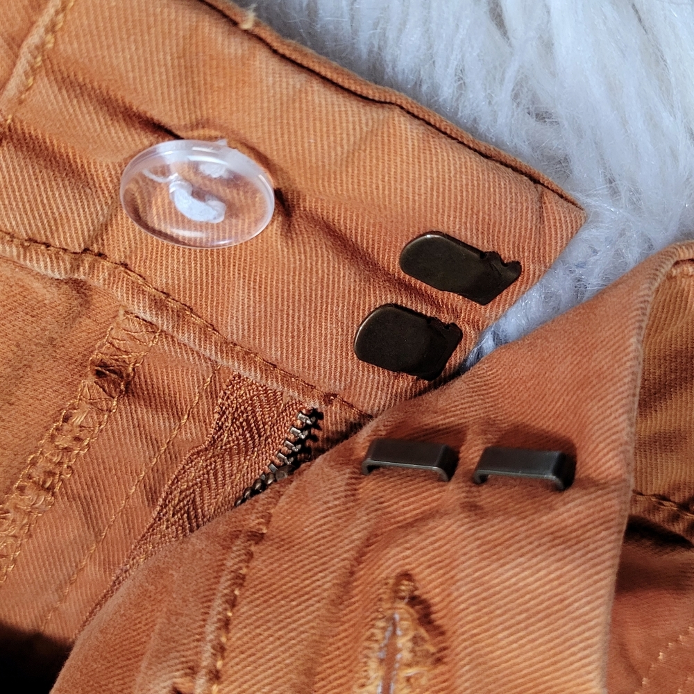 Old Navy Orange Pixie Jeanssize 4 - image 2